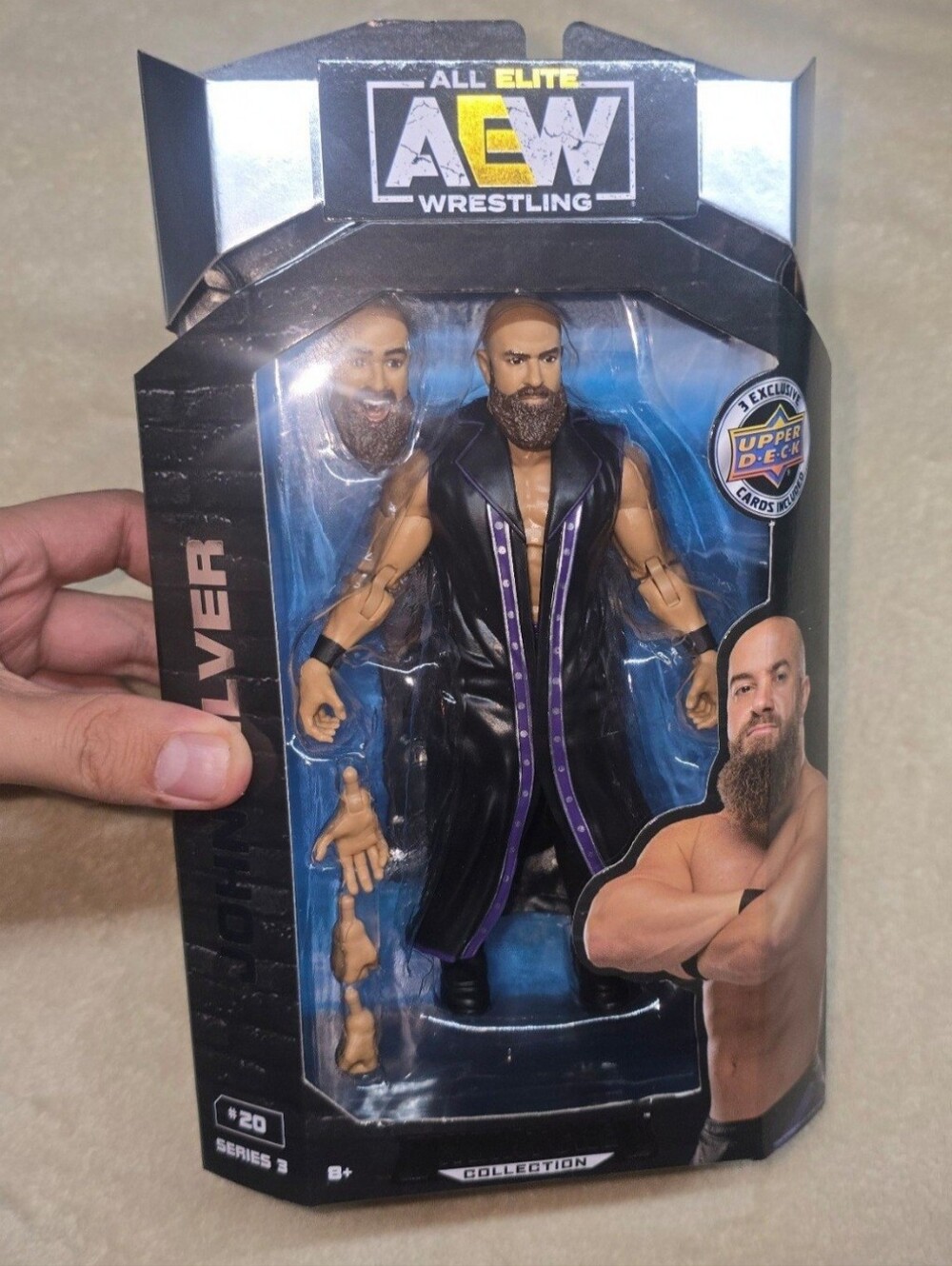 AEW All Elite Wrestling John Silver 20 Series 3 Unmatched w/ upper deck cards